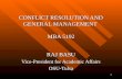 CONFLICT RESOLUTION AND GENERAL MANAGEMENT  MBA 5192