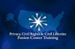 State and Local Fusion Center Training         Part 1