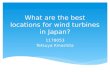 What  are the best locations for wind turbines in Japan?