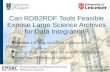 Can RDB2RDF Tools Feasible Expose Large Science Archives for Data Integration?
