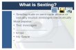 What is  Sexting ?