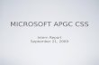 Microsoft APGC CSS