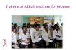 Training at Akilah Institute for Women