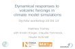 Dynamical responses to  volcanic  forcings  in  climate  model simulations