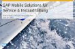 SAP Mobile Solutions für  Service  & Instandhaltung