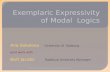 Exemplaric Expressivity of Modal  Logics