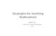 Strategies for teaching Shakespeare