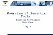 Overview of Semantic Tools