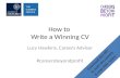 How to  Write a Winning CV
