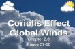Coriolis Effect Global Winds