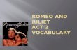 Romeo And Juliet Act 2  Vocabulary