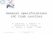 General specifications LHC Crab cavities