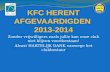 KFC HERENT AFGEVAARDIGDEN  2013-2014
