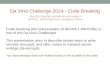 Da Vinci Challenge 2014 - Code Breaking