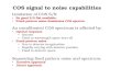 COS  signal to noise capabilities