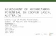Assessment of Hydrocarbon Potential in Cooper Basin, Australia