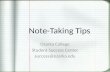 Note-Taking Tips