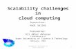 Scalability challenges in  cloud computing