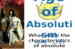Age of  Absolutism 1600 – 1715