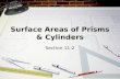 Surface Areas of Prisms & Cylinders
