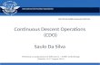Continuous  Descent Operations  (CDO ) Saulo Da Silva
