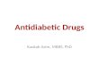 Antidiabetic  Drugs
