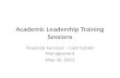 Academic Leadership Training  Sessions