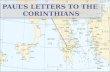 Paul’s Letters to the  Corinthians