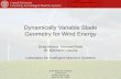 Dynamically Variable Blade Geometry for Wind Energy