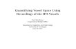 Quantifying Vowel Space Using Recordings of the IPA Vowels Bob Shackleton