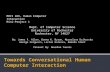 Towards Conversational Human Computer Interaction