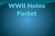 WWII Notes Packet