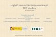 High Pressure Electroluminescent  TPC studies  @ CIEMAT/IFAE