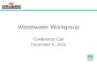 Wastewater Workgroup