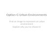 Option G Urban Environments