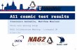 A11 cosmic test results