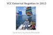 YCC External Regattas in  201 3