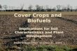 Cover Crops and Biofuels  Implications for Soil Characteristics and Plant Development