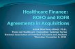 Healthcare Finance:   ROFO and ROFR  Agreements in Acquisitions