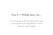You Are What You Eat…