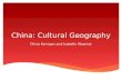 China: Cultural Geography