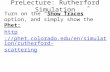 PreLecture : Rutherford Simulation