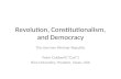 Revolution, Constitutionalism, and Democracy