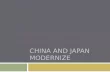 China and Japan Modernize