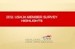 2011 USHJA Member  Survey highlights