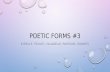 Poetic Forms #3
