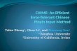 CHIME: An Efficient  Error-Tolerant Chinese  Pinyin Input Method