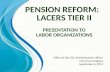 PENSION  REFORM:   LACERS  TIER II Presentation to Labor Organizations