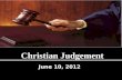 Christian  Judgement