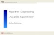 Algorithm   Engineering „Parallele Algorithmen“